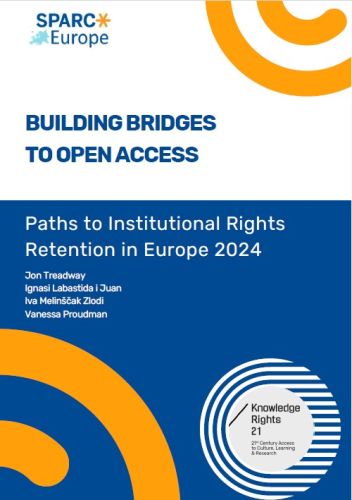 I risultati del progetto Right2Pub presentati nel report di SPARC Europe "Building Bridges to Open Access"