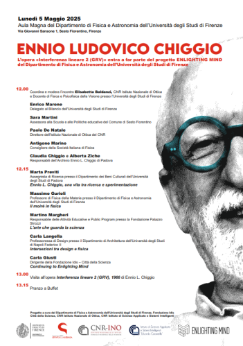 Cerimonia di inaugurazione dell'opera "Interferenza lineare 2 (GRV)" di Ennio Ludovico Chiggio