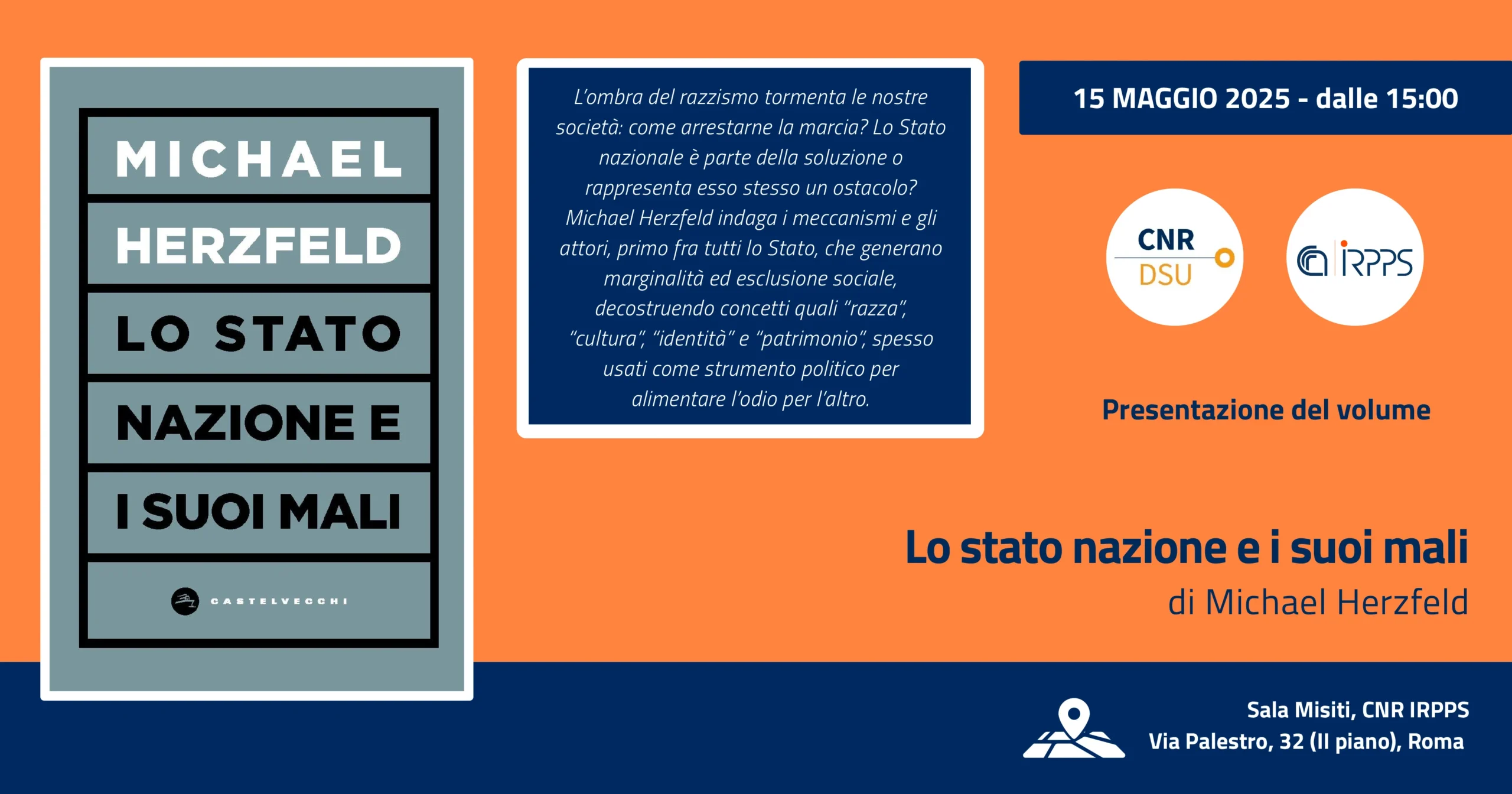 Presentazione del volume “Lo stato nazione e i suoi mali” di Michael Herzfeld
