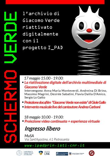 Schermo verde. L'archivio di Giacomo Verde riattivato digitalmente con il progetto I_PAD