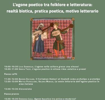L'agone poetico tra folklore e letteratura: realtà biotica, pratica poetica, motivo letterario