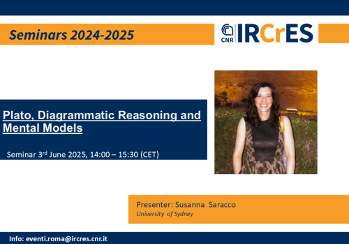 IRCrES Seminars "Plato, Diagrammatic Reasoning and Mental Models"