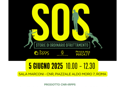 Presentazione podcast "SOS. Storie di ordinario sfruttamento"