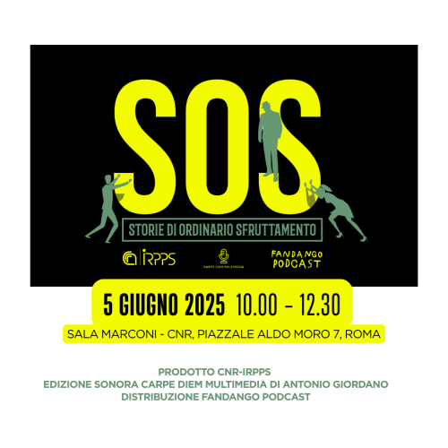 Presentazione podcast "SOS. Storie di ordinario sfruttamento"