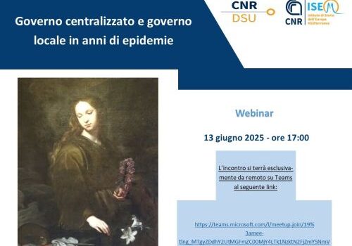 Governo centralizzato e governo locale in anni di epidemie