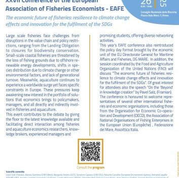 XXVII Conferenza biennale dell'Associazione europea degli economisti della pesca (EAFE)