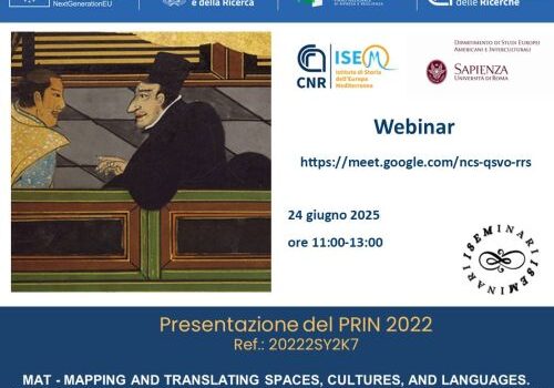 Presentazione del PRIN 2022 "Mapping and Translating Spaces, Cultures and Languages. Experiences from the Missions Connected to the Portuguese Empire (1540-1700)"