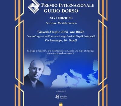 Premio Internazionale Guido Dorso XLVI edizione - Sezione Mediterraneo