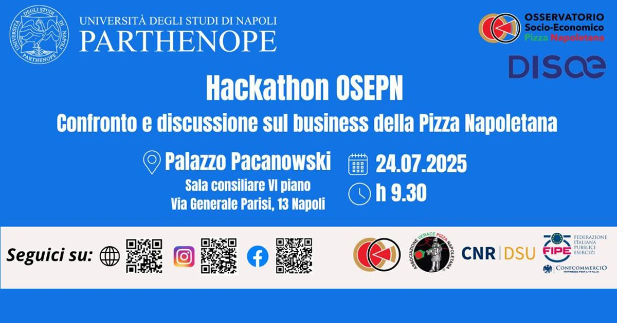 Hackathon OSEPN – Confronto e discussione sul business della Pizza Napoletana