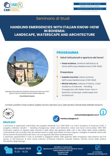Handling emergencies with Italian know-how in Bohemia: landscape, waterscape and architecture