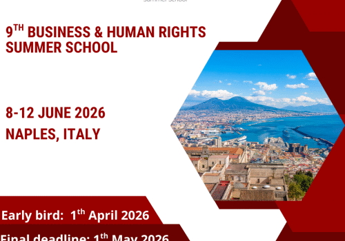 Applications Now Open for the 9th Business and Human Rights Summer School