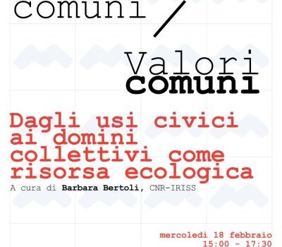 Dagli usi civici ai domini collettivi come risorsa ecologica