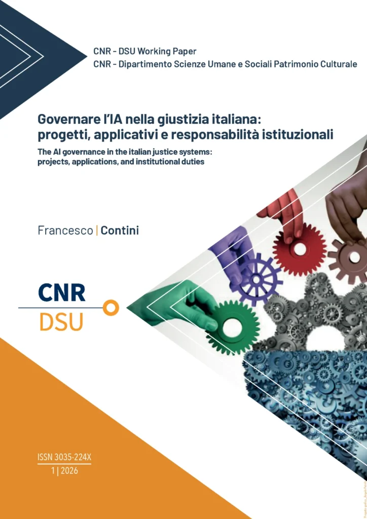 Copertina di Governare l’IA nella giustizia italiana: progetti, applicativi e responsabilità istituzionali